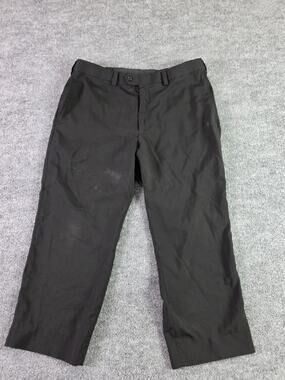 Haggar Premium Comfort Dress Pants Mens 32x30 Slacks Black